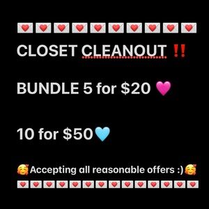 Closet Cleanout Bundle Offer